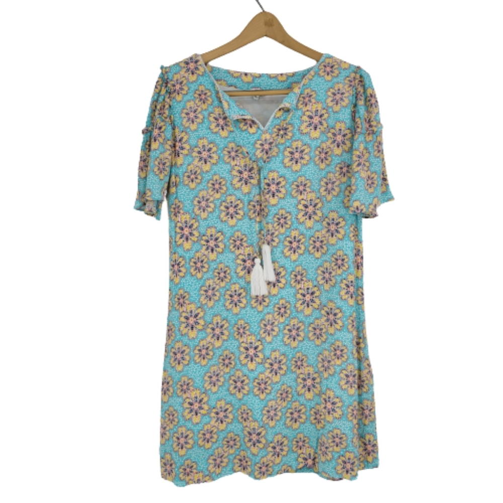 Crown & Ivy Retro Floral Print Shift Dress 8